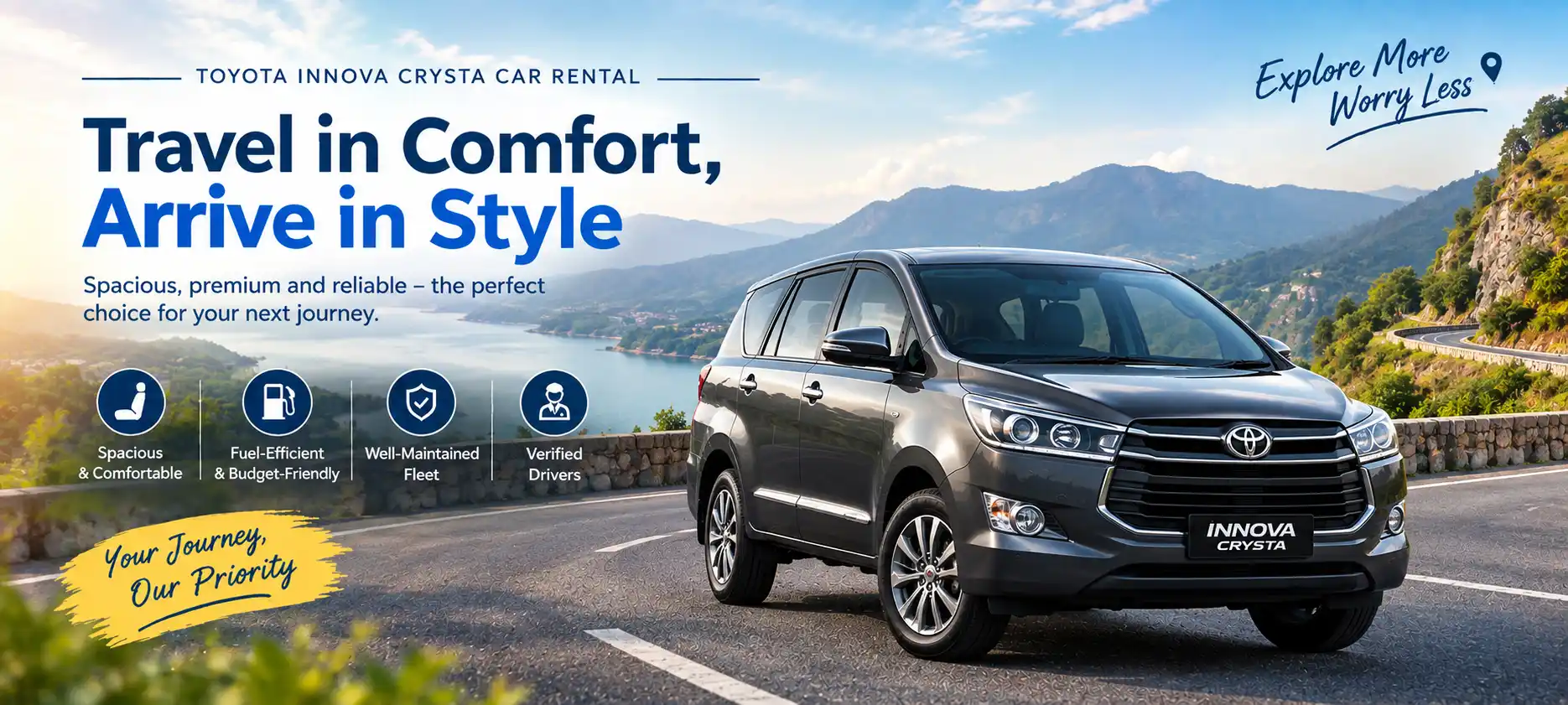 Toyota Innova Crysta Car Rental